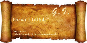Gazda Ildikó névjegykártya