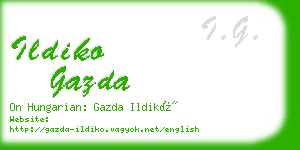 ildiko gazda business card